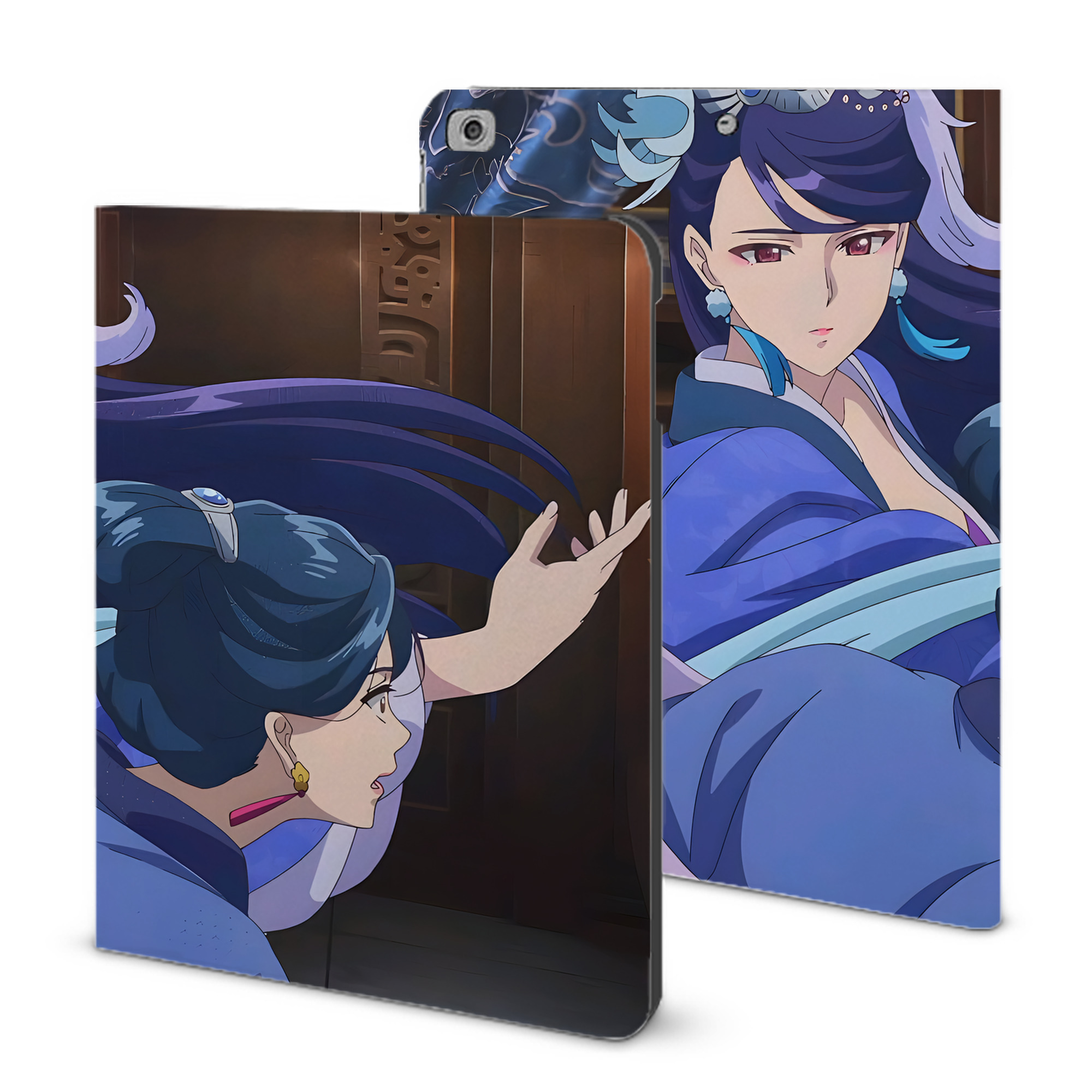 （画像用） 薬屋のひとりごと The Apothecary Diaries IPad ケース ブック型 PUレザー TPU 耐衝撃 軽量 薄型 ペン収納なし 全面保護 IPad 各モデル対応